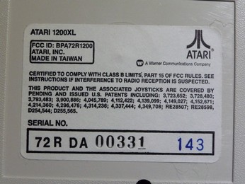 Atari 1200XL Made in Taiwan