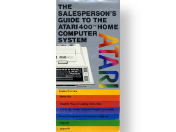 The salesperson's guide to the Atari 400 home computer system, cover