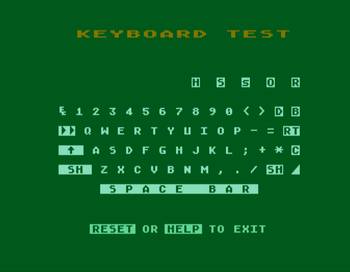 Keyboard test in Atari 130XE 1985 OS rev. 3