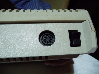 PAL Atari 800XL Power connector close-up