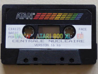 Peritel Atari 800 Centrale nucleaire, version Peritel, Tape
