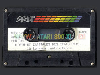 Peritel Atari 800 Etats et Capitales des Etats-Unis, version Peritel, Tape, Side B