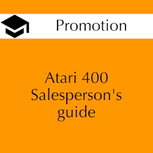 Atari 400 Salesperson's guide
