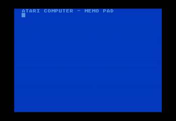 Atari 400 & 800, Memo Pad