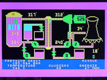 Peritel Atari 800 Centrale nucleaire, version Peritel, Image via PERITEL adaptor