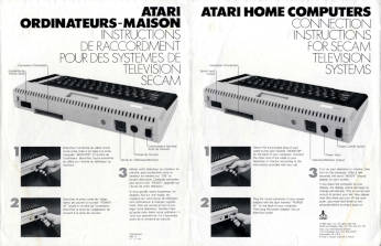 Atari US - 1984 - CO25342-001 REV. A, K.I.10. 1984 - Connection instructions for SECAM systems (EN) / Instructions de raccordement pour des systèmes de télévision SECAM (FR)